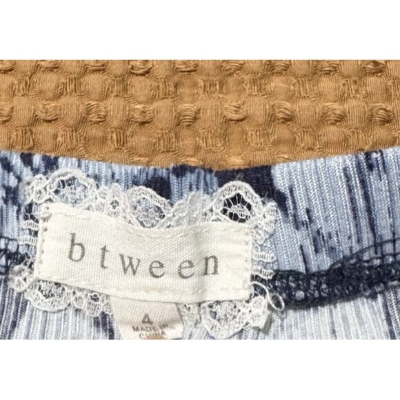 btween Girls 2pc Outfit Set Ruffle Sleeve Top Floral Bell Bottom Pants Size 4 Bl - Picture 2 of 6